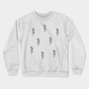 silver glitter lightning bolt pack Crewneck Sweatshirt